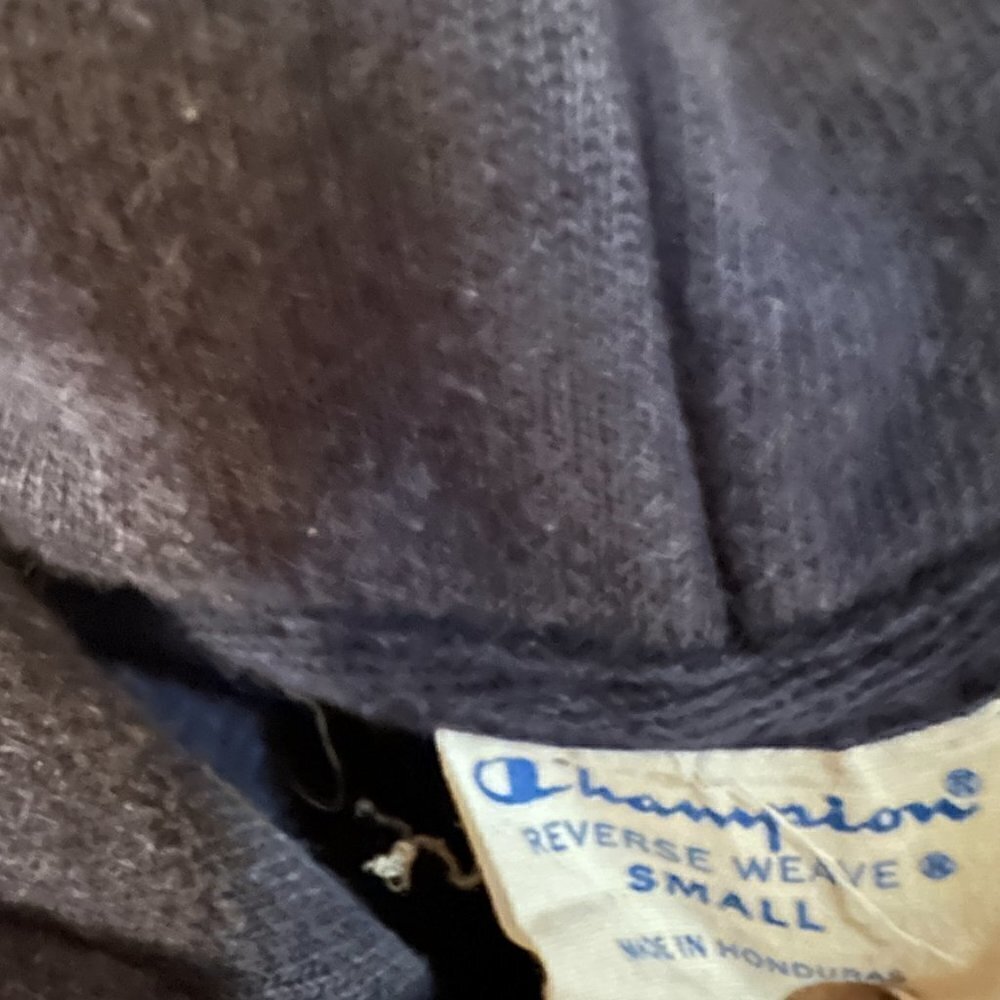 Camp Lake Hubert Champion Reverse Weave Size Small Hoodie Vintage Y2k - Picture 9 of 11